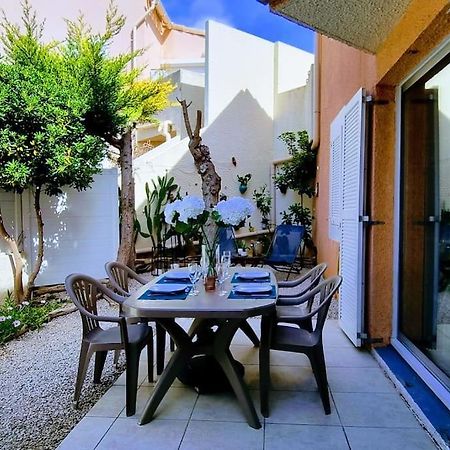 Le Marine Rez De Jardin Direct Plage Parking Prive Climatise Sète Buitenkant foto